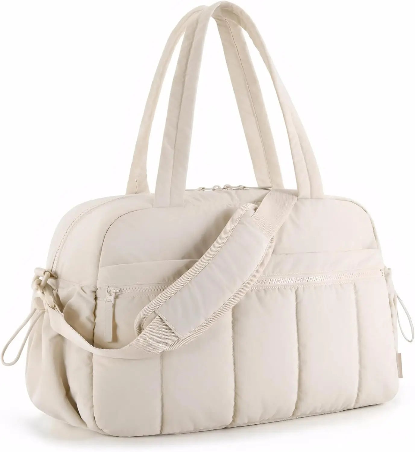 Large Capacity Travel Bag with Trolley Strap in Pink