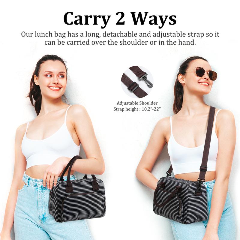 Lunch Bag Tote Bag Lunch Organizer Lunch Holder Insulated Lunch Cooler Bag 11L for Picnic Office for Women/Men