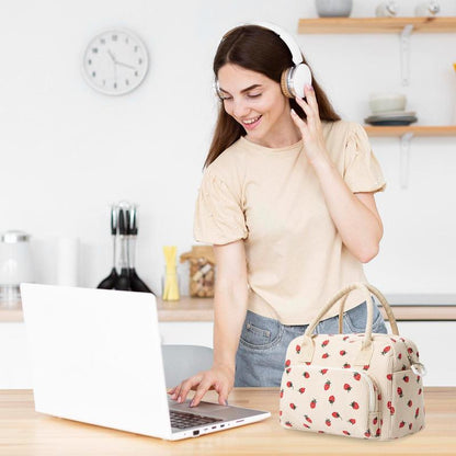 Lunch Bag Tote Bag Lunch Organizer Lunch Holder Insulated Lunch Cooler Bag 11L for Picnic Office for Women/Men