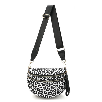 Checkered Bags Crossbody Spacious Nylon Belt Bag, Adjustable Strap, Multiple Colors