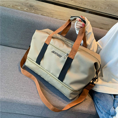 Travel Bag Luggage Handbag Waterproof Weekender Bags Dry/Wet Separation, Gym & Travel