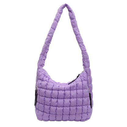 Trendy Cloud Pleated Diamond Quilted Large Capacity Crossbody Dumpling Bag