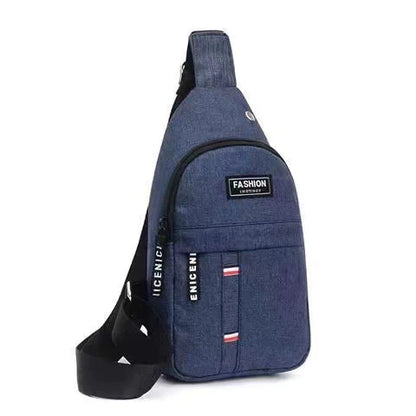 Men's Crossbody Chest Bag - Waterproof Sling Backpack with Adjustable Strap & Multiple Compartments