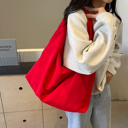 Women's Large Capacity Textured Draped Tote Bag - Casual Shoulder Bag for Work Daily Commuting