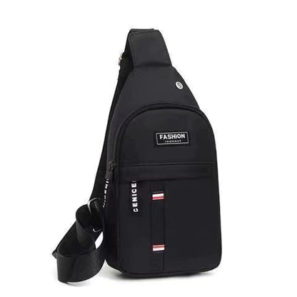 Men's Crossbody Chest Bag - Waterproof Sling Backpack with Adjustable Strap & Multiple Compartments