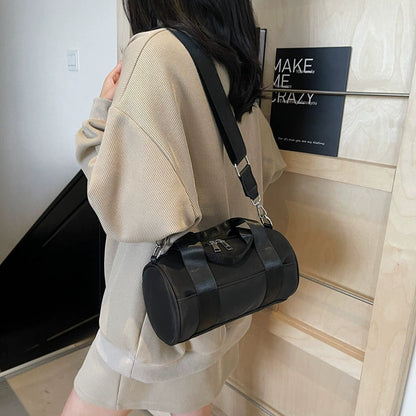 Small Boston Bag - Crossbody Pillow Handbag with Adjustable Strap for Daily Commute