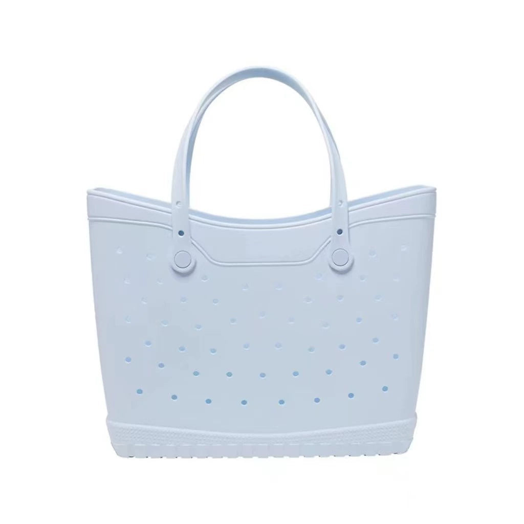 Perforated Beach Tote Bag - Large Portable Multifunctional Eco-Friendly Shoulder Bag with Ventilation Holes