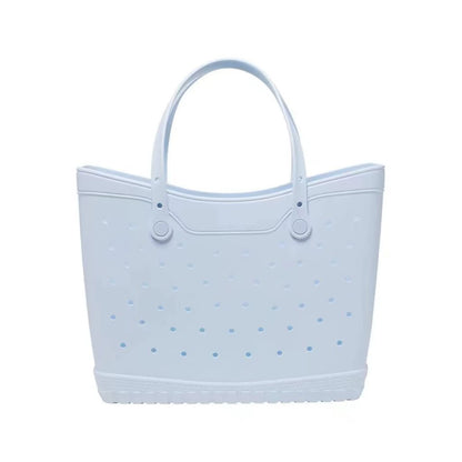 Perforated Beach Tote Bag - Large Portable Multifunctional Eco-Friendly Shoulder Bag with Ventilation Holes