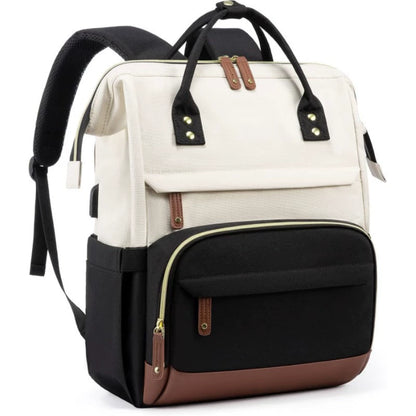 Women's Laptop Backpack with USB Port - Anti-Theft Travel Backpack Purse for College Work