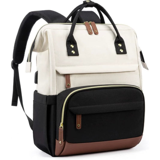 Women's Laptop Backpack with USB Port - Anti-Theft Travel Backpack Purse for College Work
