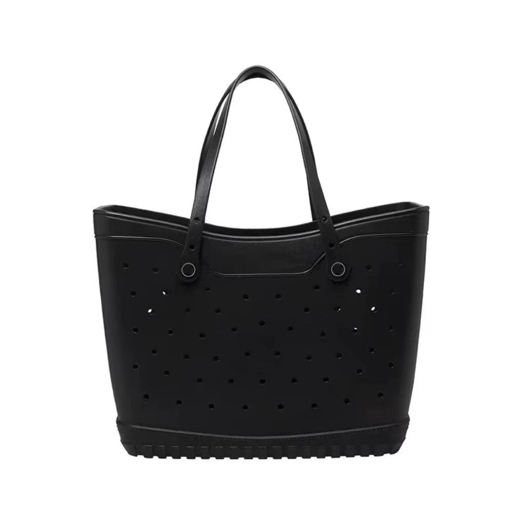 Perforated Beach Tote Bag - Large Portable Multifunctional Eco-Friendly Shoulder Bag with Ventilation Holes