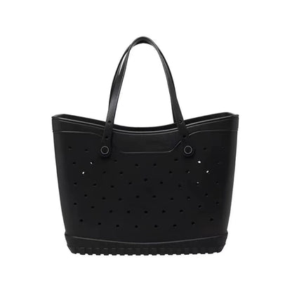 Perforated Beach Tote Bag - Large Portable Multifunctional Eco-Friendly Shoulder Bag with Ventilation Holes
