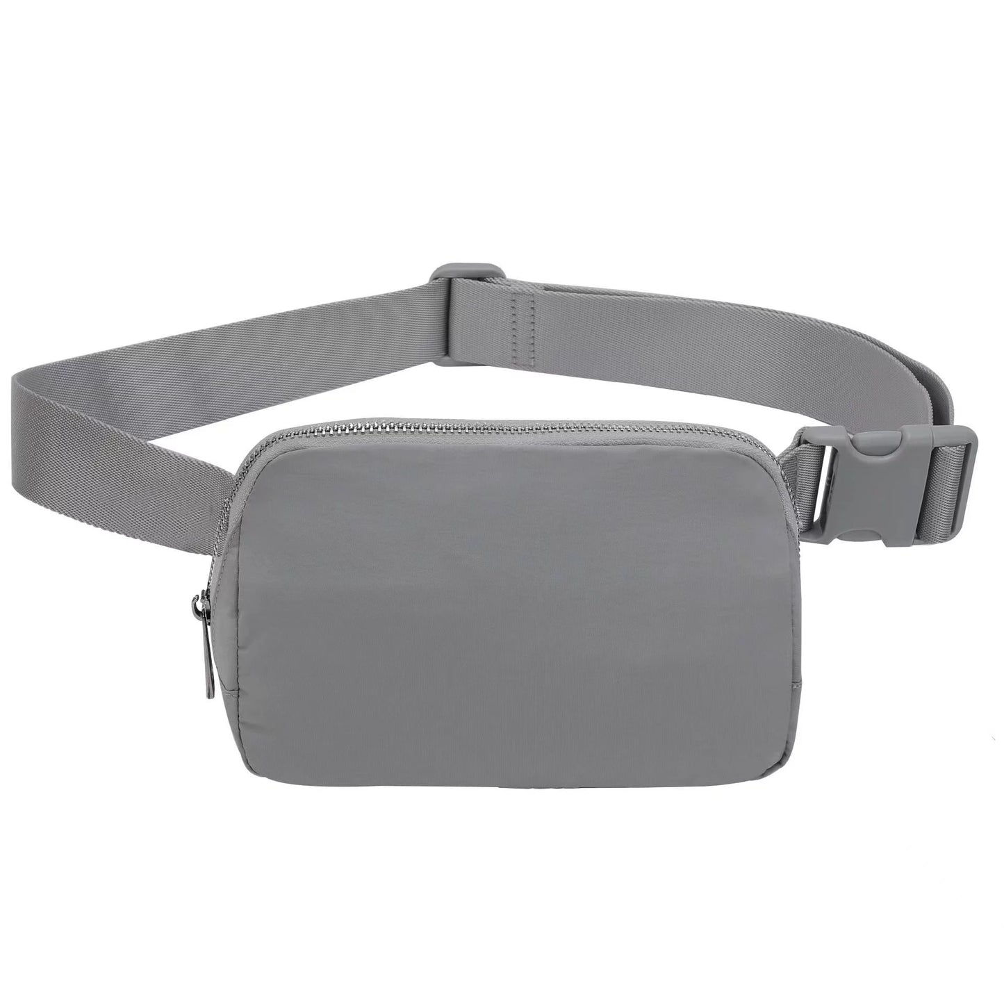 Black Lightweight Nylon Waist & Chest Bag - Splash - Proof Adjustable Running Fanny Pack