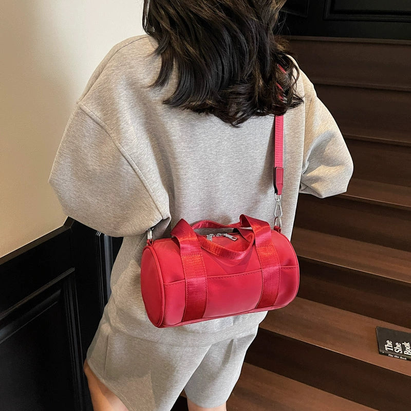 Small Boston Bag - Crossbody Pillow Handbag with Adjustable Strap for Daily Commute