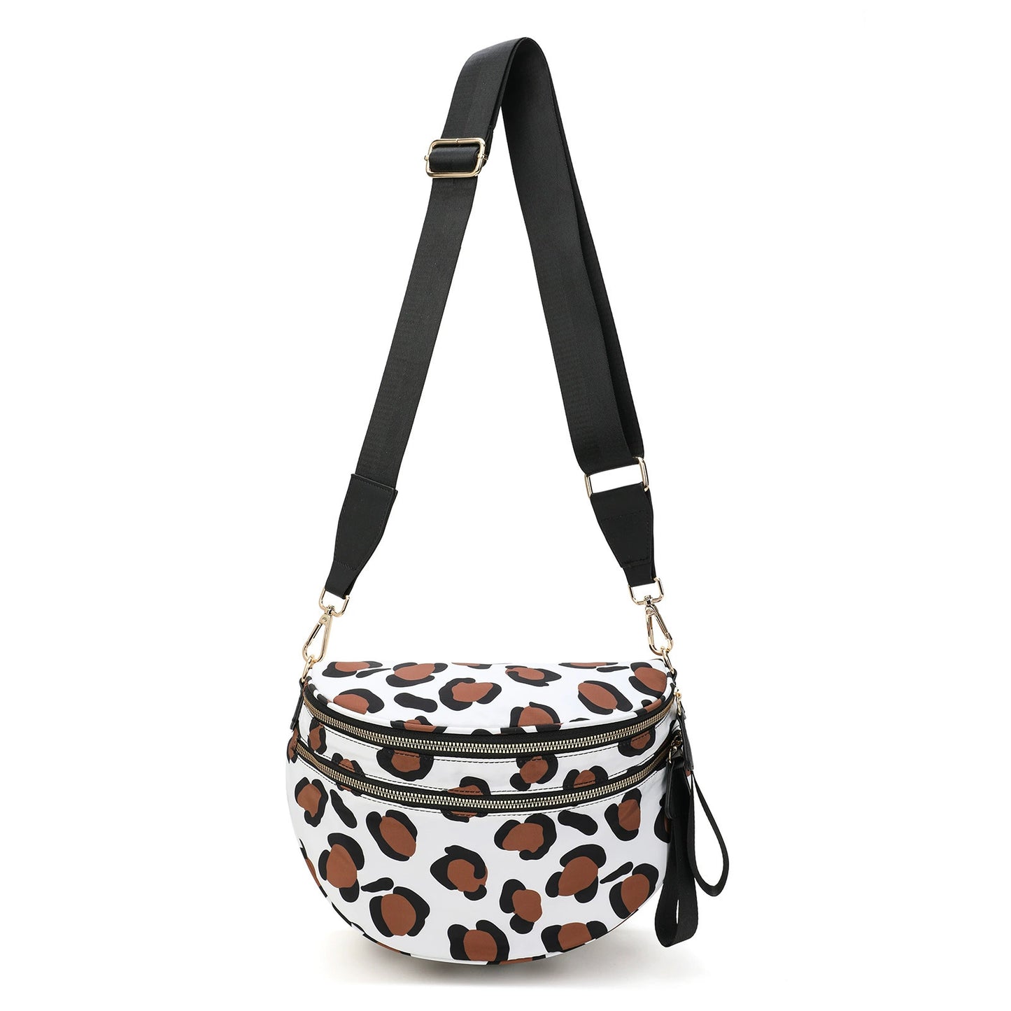 Checkered Bags Crossbody Spacious Nylon Belt Bag, Adjustable Strap, Multiple Colors