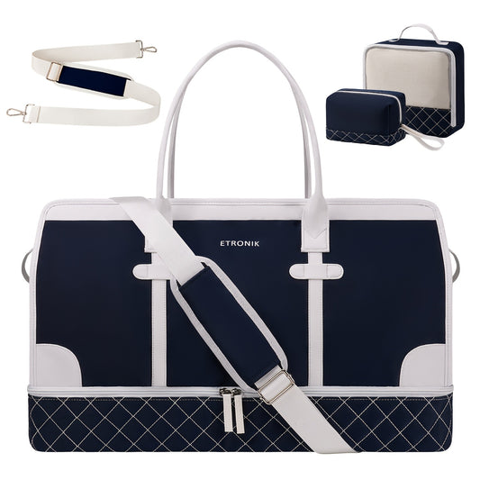 Shoulder Bag with Adjustable Straps & 2 Cup Holders