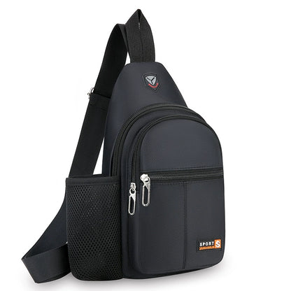 Men's Crossbody Chest Bag - Waterproof Sling Backpack with Adjustable Strap & Multiple Compartments