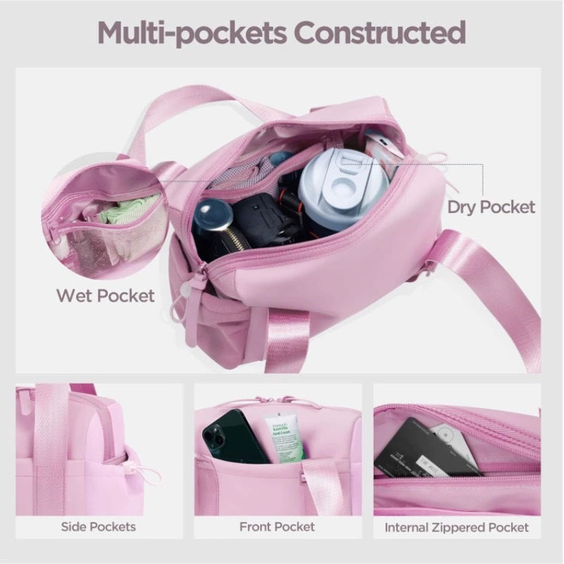 Waterproof Fitness Bag - Wet/Dry Separation Travel & Gym Tote