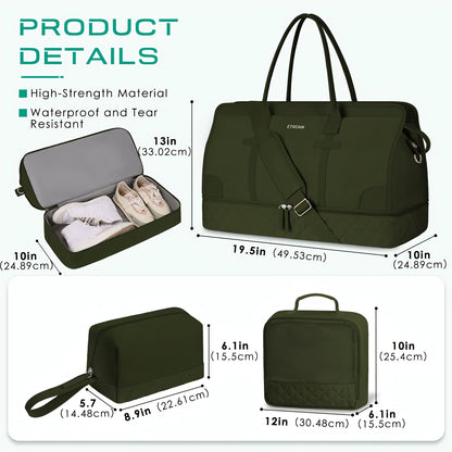 Shoulder Bag with Adjustable Straps & 2 Cup Holders