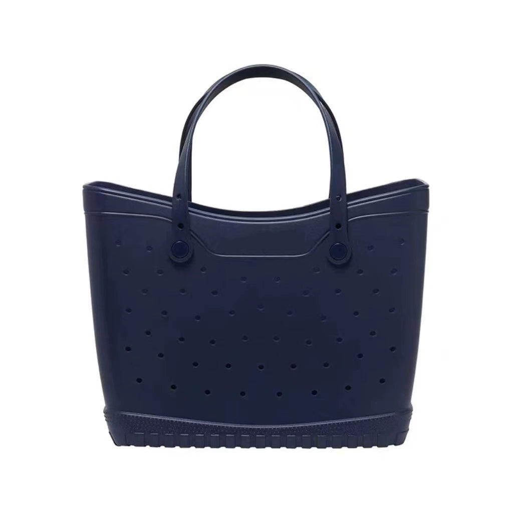Perforated Beach Tote Bag - Large Portable Multifunctional Eco-Friendly Shoulder Bag with Ventilation Holes