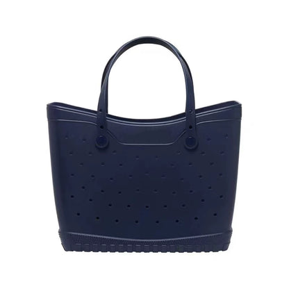 Perforated Beach Tote Bag - Large Portable Multifunctional Eco-Friendly Shoulder Bag with Ventilation Holes