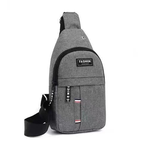 Men's Crossbody Chest Bag - Waterproof Sling Backpack with Adjustable Strap & Multiple Compartments