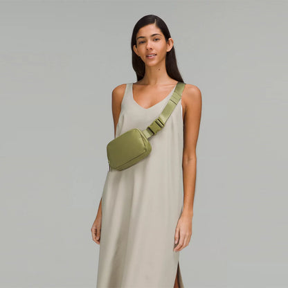 Crossbody Bag with Adjustable Long Strap - Small Fanny Pack Belt Bag for Travel