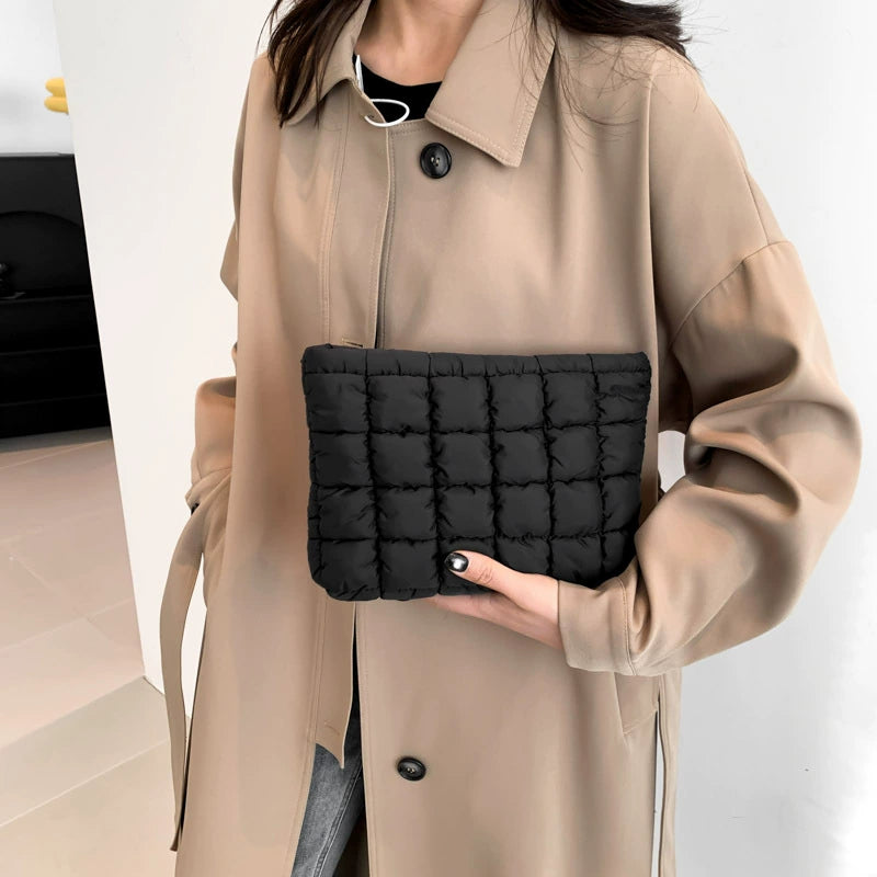 2025 Korean Style Pleated Cosmetic Bag - Trendy Small Handbag for Women Fashion Beauty Organizer