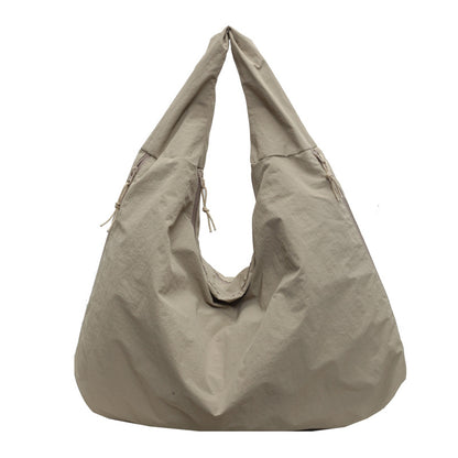 Women's Large Capacity Textured Draped Tote Bag - Casual Shoulder Bag for Work Daily Commuting