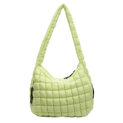 Trendy Cloud Pleated Diamond Quilted Large Capacity Crossbody Dumpling Bag
