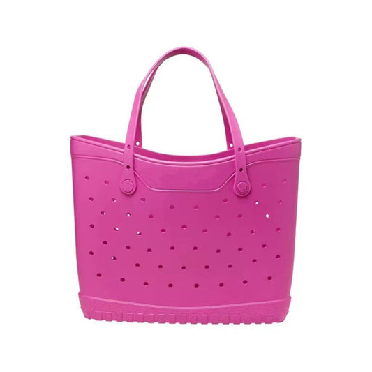 Perforated Beach Tote Bag - Large Portable Multifunctional Eco-Friendly Shoulder Bag with Ventilation Holes