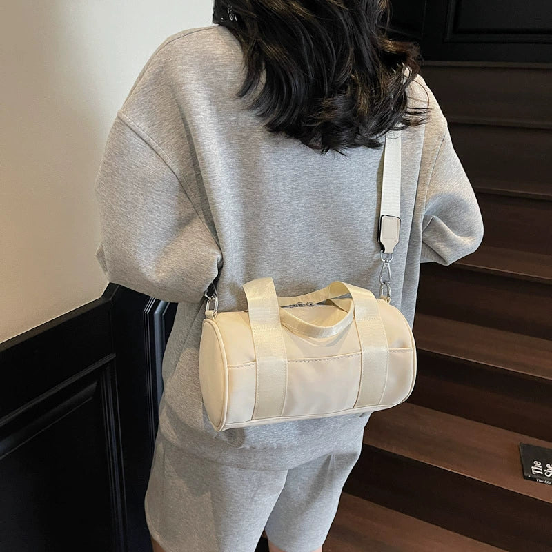 Small Boston Bag - Crossbody Pillow Handbag with Adjustable Strap for Daily Commute