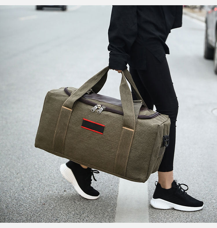Large Capacity Canvas Travel Bag for Men & Women