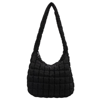 Trendy Cloud Pleated Diamond Quilted Large Capacity Crossbody Dumpling Bag