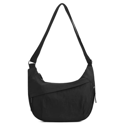 Hip Hugger Unisex Iris Bag - Sage Green Crossbody with Adjustable Strap & Modern Curved Design