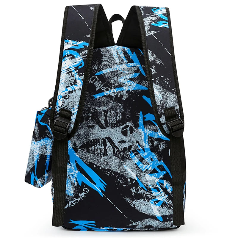 Stylish Large-Capacity Backpack for Boys with Dual Shoulder Straps