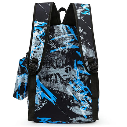 Stylish Large-Capacity Backpack for Boys with Dual Shoulder Straps