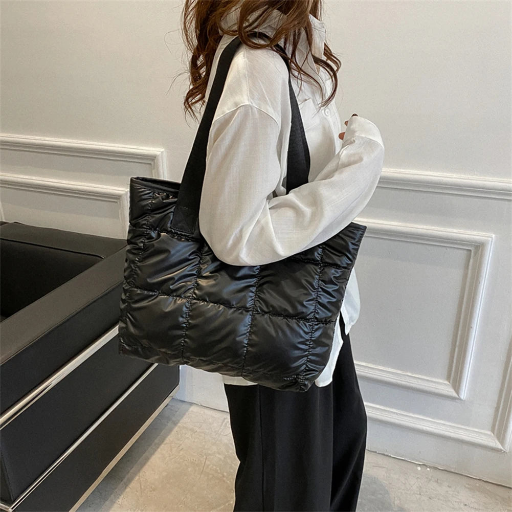 Fashion Ladies' Quilted Tote Handbag