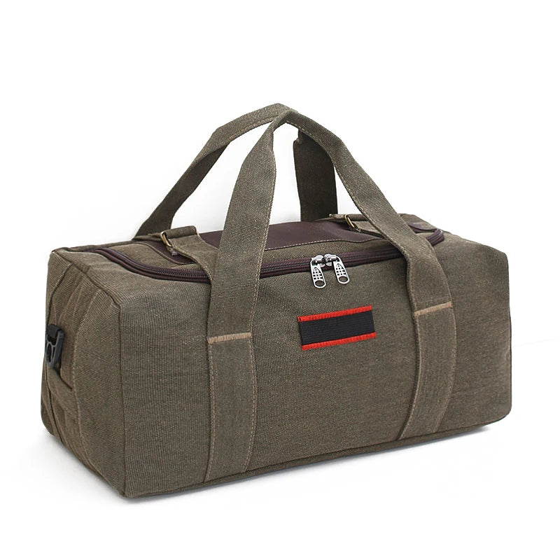 Large Capacity Canvas Travel Bag for Men & Women