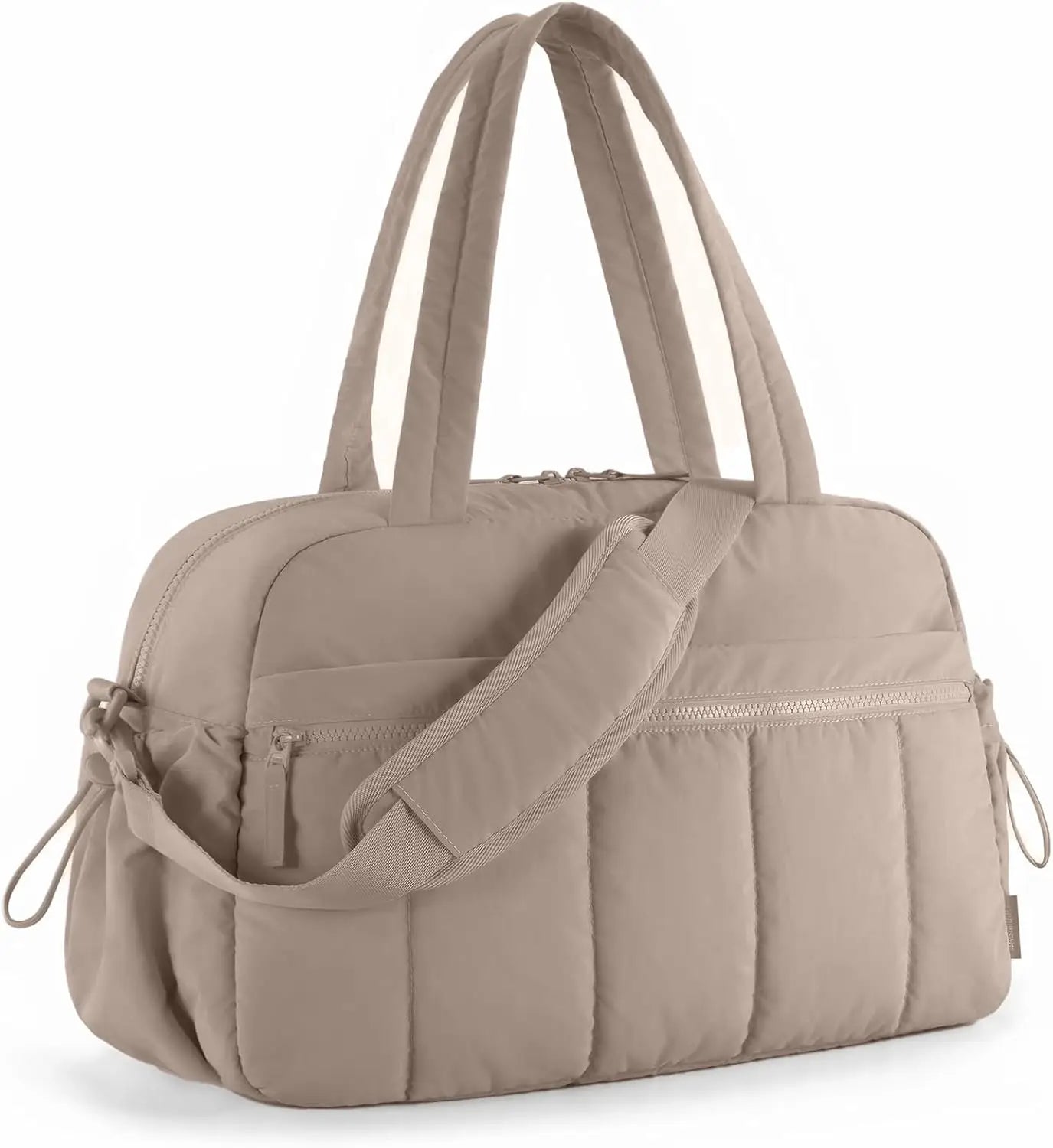 Large Capacity Travel Bag with Trolley Strap in Pink
