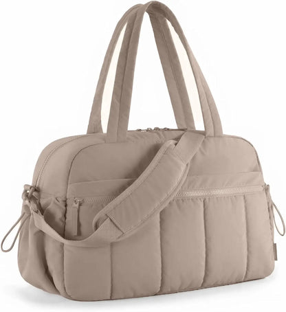 Large Capacity Travel Bag with Trolley Strap in Pink