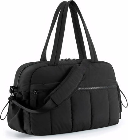 Large Capacity Travel Bag with Trolley Strap in Pink