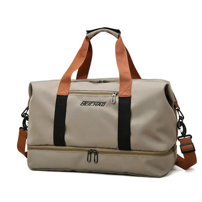 Travel Bag Luggage Handbag Waterproof Weekender Bags Dry/Wet Separation, Gym & Travel