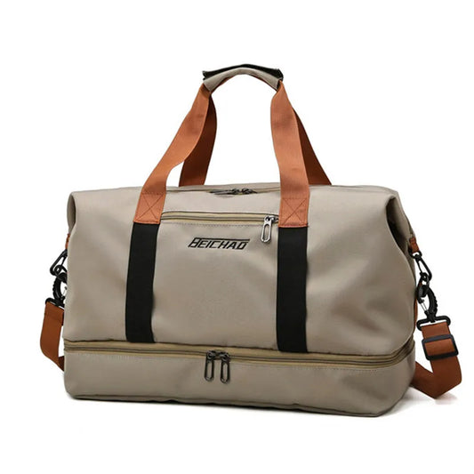 Travel Bag Luggage Handbag Waterproof Weekender Bags Dry/Wet Separation, Gym & Travel