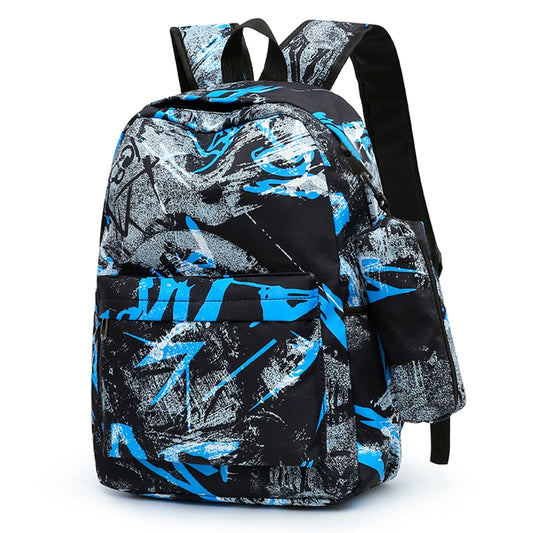 Stylish Large-Capacity Backpack for Boys with Dual Shoulder Straps