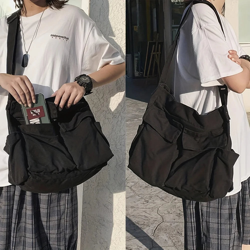 New Student Class Canvas Messenger Bag