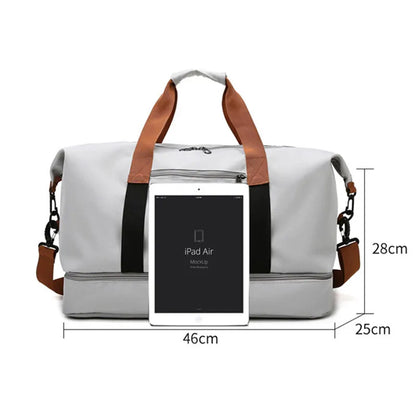 Travel Bag Luggage Handbag Waterproof Weekender Bags Dry/Wet Separation, Gym & Travel