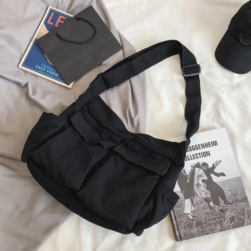 New Student Class Canvas Messenger Bag
