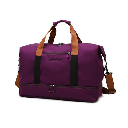 Travel Bag Luggage Handbag Waterproof Weekender Bags Dry/Wet Separation, Gym & Travel