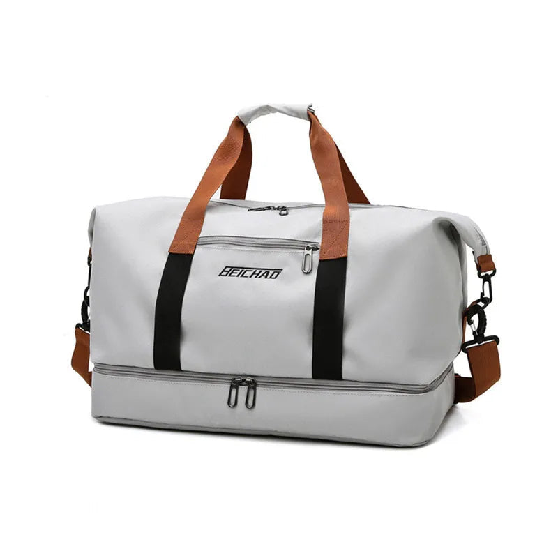 Travel Bag Luggage Handbag Waterproof Weekender Bags Dry/Wet Separation, Gym & Travel